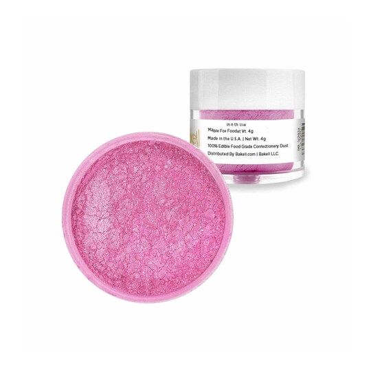 RAHEEV; 4 Gram Edible Dusty Rose Pearlized Kosher Luster Dust for Decorating Cakes Cookies and Cup cakes; Category:Glitter & Powders; Image:1